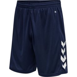 Spodenki piłkarskie męskie Hummel Core XK Poly Shorts. Niebieskie szorty męskie HUMMEL, bez kołnierzyka. Za 158.00 zł.