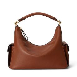 Torebka LAUREN RALPH LAUREN. Brązowe torebki klasyczne damskie Lauren Ralph Lauren, bez wzorów, bez dodatków. Za 1,698.99 zł.