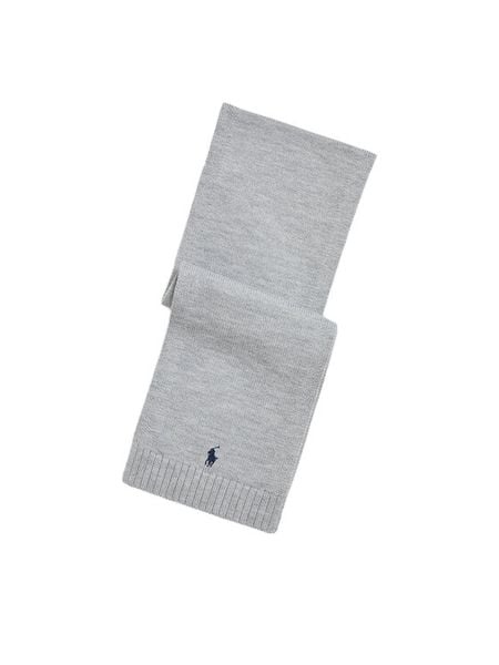 Polo Ralph Lauren Szalik 323953205002 Szary. Szare szaliki dziecięce Polo Ralph Lauren, z wełny, bez ramiączek. Za 279.99 zł.