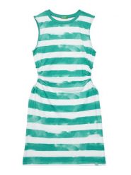 United Colors Of Benetton Sukienka letnia 3SL3CV013 Zielony Regular Fit. Zielone sukienki dziewczęce United Colors Of Benetton, na lato, bez wzorów, z bawełny, bez ramiączek. Za 59.99 zł.
