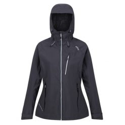 Kurtka przeciwdeszczowa z kapturem damska Regatta Birchdale. Niebieskie kurtki przeciwdeszczowe damskie Regatta, m, z kapturem. Za 249.99 zł.