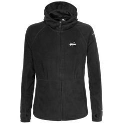 Damski Polar Marathon Kaptur Bluza Zamek. Czarne bluzy z kapturem damskie Trespass, na zimę, m, z materiału. Za 67.99 zł.