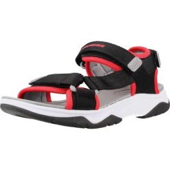 Sandały SKECHERS 407013L Czarny. Czarne sandały męskie Skechers, z tkaniny, bez zapięcia. Za 170.99 zł.