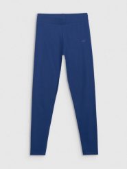 4F Legginsy dzianinowe damskie - granatowe XXL. Niebieskie legginsy damskie 4f, s, bez wzorów, z bawełny. Za 79.99 zł.