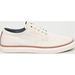 Gant - Buty Bari. Białe buty sportowe na co dzień męskie Gant, z materiału, bez zapięcia. W wyprzedaży za 279.90 zł.