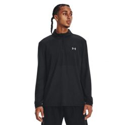 Bluza do biegania męska Under Armour Seamless Stride 1/4 Zip. Czarne bluzy bez kaptura męskie Under Armour, m. Za 269.99 zł.