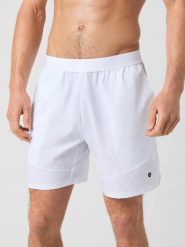 Bjorn_borg ACE PRO 7" SHORTS – BRILLIANT WHITE. Białe szorty męskie Björn Borg, bez wzorów, klasyczne. Za 307.50 zł.