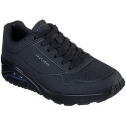 Buty sportowe męskie Skechers Uno Stand On Air. Czarne buty sportowe na co dzień męskie Skechers, z materiału, bez zapięcia, trekkingowe. Za 348.00 zł.