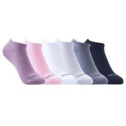 Skarpetki sportowe damskie 6pk Womens No Show Socks. Skarpetki damskie Skechers, bez wzorów, z materiału. Za 89.99 zł.