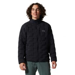 Kurtka turystyczna Mountain Hardwear Stretchdown. Czarne kurtki męskie MOUNTAIN HARDWEAR, s, bez wzorów, sportowe, bez kaptura. Za 1,277.50 zł.