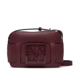 Torebka Armani Exchange. Czerwone listonoszki damskie Armani Exchange, bez wzorów, bez dodatków. Za 569.99 zł.