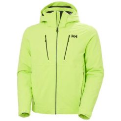 Kurtka narciarska Helly Hansen Alpha 4.0. Brązowe kurtki narciarskie i snowboardowe damskie Helly Hansen, m, bez wzorów, z elastanu, bez kaptura, narciarskie, primaloft. Za 1,540.00 zł.