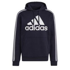 Bluza męska adidas Essentials Hoodie. Białe bluzy bez kaptura męskie Adidas, bez wzorów, sportowe, bez kołnierzyka, bez ramiączek. Za 222.00 zł.