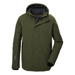 Kurtka z kapturem Killtec GW 11. Zielone kurtki męskie GIGA DX, na zimę, m, bez wzorów, z materiału, eleganckie, z kapturem. Za 755.55 zł.
