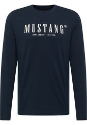 MĘSKA KOSZULKA Longsleeve MUSTANG Asheville Dark Sapphire 1016288 4136. Niebieskie koszulki męskie z długim rękawem Mustang, m. Za 129.99 zł.