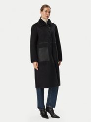 Morgan Kożuch sztuczny 262-GIMAKI Czarny Regular Fit. Czarne futra damskie Morgan. Za 859.99 zł.