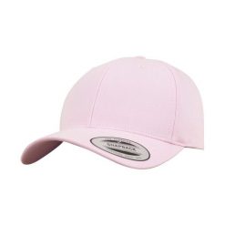 Klasyczna Czapka Snapback Z Zakrzywionym Daszkiem. Czerwone czapki z daszkiem damskie FLEXFIT, bez wzorów. Za 68.99 zł.
