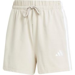 Szorty damskie adidas Essentials 3-Stripes. Brązowe szorty damskie Adidas, bez wzorów, z bawełny, klasyczne. Za 173.00 zł.