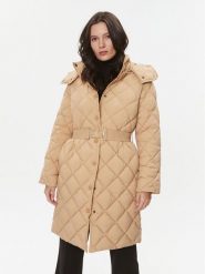 TWINSET Płaszcz zimowy 232TP2240 Beżowy Regular Fit. Brązowe kurtki damskie Twinset, na zimę, bez wzorów, z syntetyku. Za 1,749.00 zł.