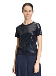 Vera Mont Sweter w kolorze granatowym rozmiar: XL. Niebieskie swetry klasyczne damskie Vera Mont, xl, bez kołnierzyka. Za 173.99 zł.