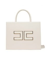 Elisabetta Franchi Torebka BS-32A-56E2-V420 Biały. Białe torebki klasyczne damskie Elisabetta Franchi, bez wzorów, ze skóry, bez dodatków. Za 1,819.00 zł.