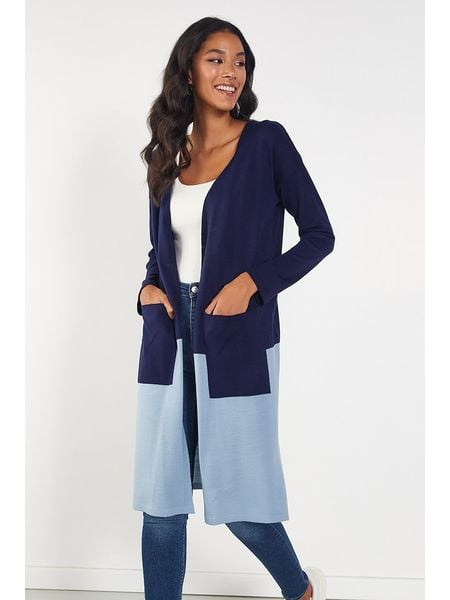 Milan Kiss Kardigan w kolorze granatowo-niebieskim rozmiar: M. Niebieskie kardigany damskie Milan Kiss, m, bez wzorów. Za 78.28 zł.