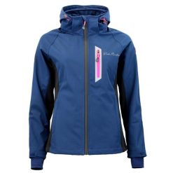 Kurtka damska softshell z kapturem Peak Mountain Acluny. Niebieskie kurtki softshell damskie Peak Mountain, m, bez wzorów, z softshellu, z kapturem. Za 417.80 zł.