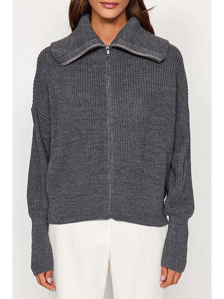 Trendyol Kardigan w kolorze szarym rozmiar: S. Szare kardigany damskie Trendyol, s, bez wzorów. Za 126.15 zł.