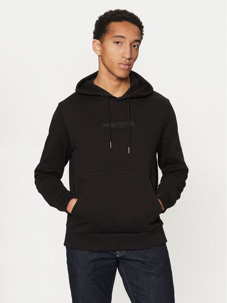 Calvin Klein Bluza Embroidered Logo K10K113564 Czarny Regular Fit. Czarne bluzy bez kaptura męskie CALVIN KLEIN, m, z bawełny. Za 339.99 zł.