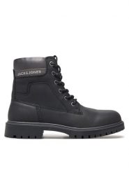 Jack & Jones Trapery 12243421 Szary. Szare buty zimowe męskie Jack & Jones, ze skóry, bez zapięcia. Za 319.99 zł.