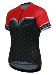 Protective Koszulka kolarska "Sweet Jane" w kolorze czerwono-czarnym rozmiar: 42. Czarne bluzki sportowe damskie Protective, bez wzorów, bez ramiączek. Za 114.17 zł.