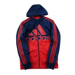 Second life - Bluza z kapturem męska w kolorze marine - Stan bardzo dobry. Niebieskie bluzy z kapturem męskie Adidas, m, z dresówki. Za 164.76 zł.