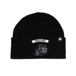 Czapka zimowa beanie Goorin Bros. Soft Rock Panther 107-1796-BLK. Czarne czapki męskie Goorin Bros, na zimę, bez wzorów, rockowe. Za 169.00 zł.