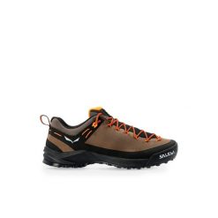 Buty turystyczne męskie Salewa Wildfire Leather. Brązowe buty trekkingowe męskie Salewa, z materiału, bez zapięcia, trekkingowe. Za 699.99 zł.