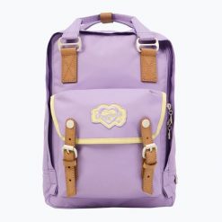 Plecak miejski Doughnut Macaroon Kaleido Series 16. Fioletowe plecaki damskie Doughnut, bez wzorów, z materiału, eleganckie. Za 449.99 zł.