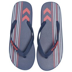 Klapki z wieloma paskami Hummel. Niebieskie klapki damskie HUMMEL, bez wzorów, bez obcasa. Za 127.00 zł.