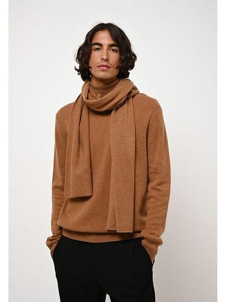 AUTHENTIC CASHMERE Kaszmirowy szal "Vaymont" w kolorze jasnobrązowym - 200 x 30 cm rozmiar: onesize. Brązowe szaliki i kominy damskie AUTHENTIC CASHMERE, bez wzorów, z kaszmiru. Za 269.75 zł.