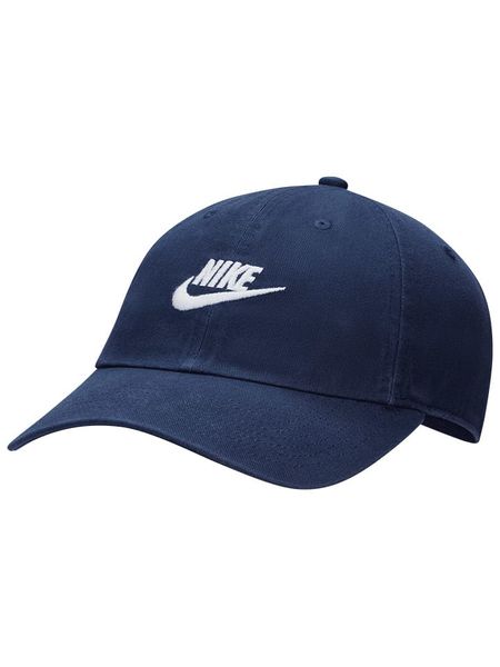 Nike Czapka w kolorze granatowym rozmiar: L. Niebieskie czapki męskie Nike, bez wzorów, z bawełny, sportowe. Za 96.14 zł.
