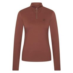 Damska koszulka do jazdy konnej Imperial Riding Top Amy. Brązowe bluzki damskie IMPERIAL RIDING, bez wzorów, sportowe, bez kołnierzyka, bez ramiączek. Za 234.00 zł.