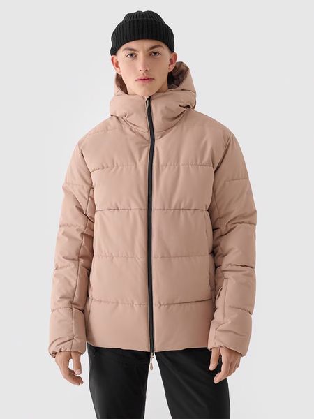 4F Kurtka narciarska w kolorze jasnobrązowym rozmiar: L. Brązowe kurtki narciarskie i snowboardowe damskie 4f, l, bez wzorów, bez kaptura. Za 340.18 zł.