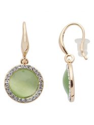 U.S. Polo Assn. Pozłacane kolczyki z kryształami rozmiar: onesize. Zielone kolczyki damskie U.S. Polo Assn., z kryształem, metalowe. Za 73.95 zł.