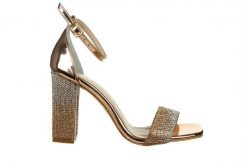 Sandały Bayla-187 2521 Rose 187230, Różowe złoto, Skóra ekologiczna - 39. Żółte sandały damskie Bayla, bez wzorów, z materiału, bez obcasa. W wyprzedaży za 179.10 zł.
