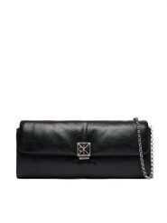Calvin Klein Torebka Emblem Hw Padded Clutch LV04F1240G Czarny. Czarne listonoszki damskie CALVIN KLEIN, bez wzorów, ze skóry, bez dodatków. Za 489.99 zł.