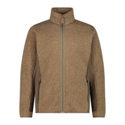 Bluza męska turystyczna CMP 34M0577. Brązowe bluzy z kapturem męskie CMP, l, z dzianiny. Za 258.50 zł.