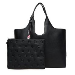 Torebka KARL LAGERFELD. Czarne torebki klasyczne damskie Karl Lagerfeld, bez wzorów, bez dodatków. Za 769.99 zł.