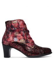 Laura Vita Botki Elcodieo 01 Różowy. Czerwone botki damskie Laura Vita, bez obcasa, na słupku, bez zapięcia. Za 599.99 zł.