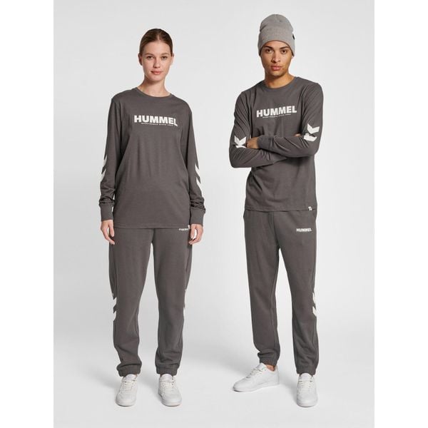 Koszulka z długim rękawem Hummel Legacy. Brązowe bluzki sportowe damskie HUMMEL, xs, bez kołnierzyka, bez ramiączek. Za 124.50 zł.