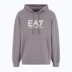 Bluza męska EA7 Emporio Armani Train Visibility. Fioletowe bluzy z kapturem męskie EA7 Emporio Armani, m, z bawełny. Za 399.99 zł.