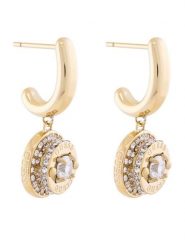 Guess Kolczyki JUBE05 558JW Złoty. Żółte kolczyki damskie Guess, metalowe. Za 209.99 zł.
