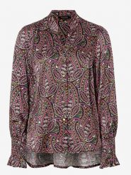 More & More Bluzka w kolorze czarno-różowym rozmiar: 38. Czarne bluzki damskie MORE & MORE, s, bez wzorów, z wiskozy, klasyczne, bez kołnierzyka, bez ramiączek. Za 82.99 zł.